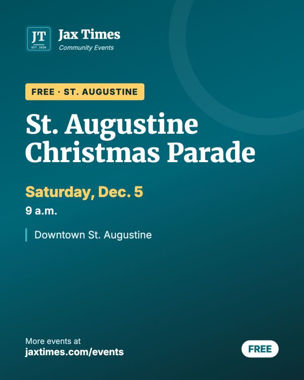 Flyer for St. Augustine Christmas Parade
