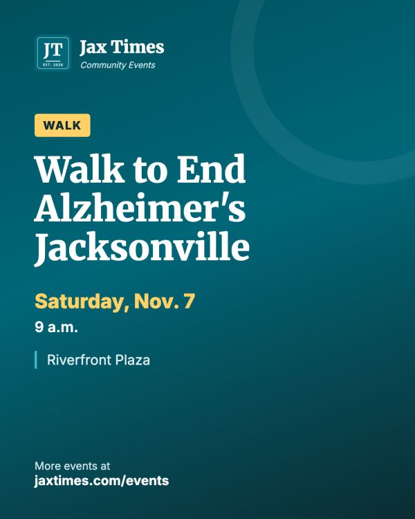 Flyer for Walk to End Alzheimer's Jacksonville