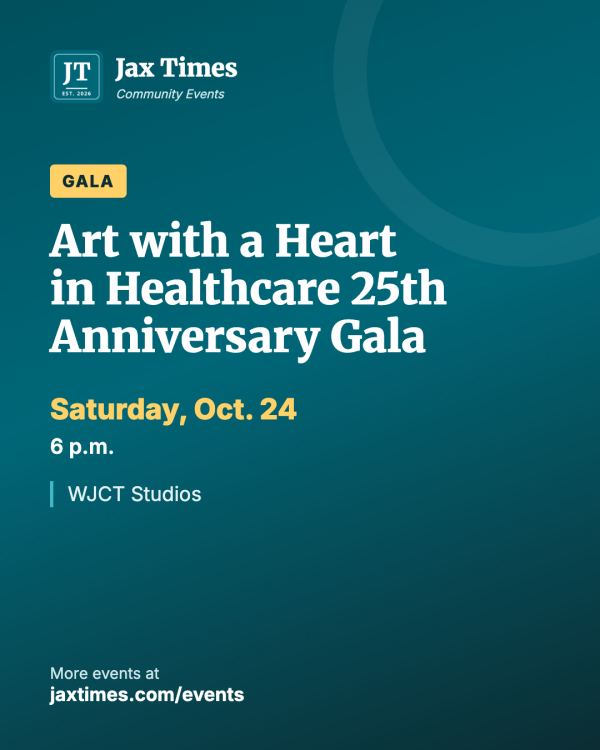 Flyer for Art with a Heart in Healthcare 25th Anniversary Gala